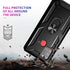 Samsung Galaxy A21s Case with Tempered Glass Screen Protectors, Military-Grade Shockproof Cover with Kickstand, Black