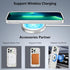 RALEAVO Clear Floral Case for iPhone 13 Pro - Slim, Shockproof, MagSafe Compatible, Cute Flower Branch Design for Women.
