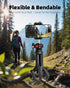 ZOINSHOT Phone Tripod, Upgraded Mini Flexible Tripod for iPhone with Wireless Remote, Portable Camera Tripod for Video
