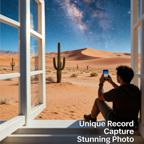 Ldqwztv (Blue-1) Creative Window Photograph Props, Take The World in A-Frame, Travel Photos Viewfinder Frame, Portable