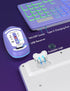 Wireless Keyboard and Mouse Combo, RGB Backlit, Rechargeable, Full-Size Ergonomic Tilt Angle, 2.4GHz Quiet Keyboard