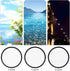 YOFOTIXAUU 37mm (3pcs) 4 6 8 Set, (37mm) Star Filters Kit Points Cross Screen Starburst Filters Lens Cap & Cleaning