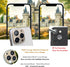 2 Pack 13 9H Camera Lens Protector Compatible for iPhone Pro/Max,Aluminum Alloy Metal & Tempered Glass Camera Cover