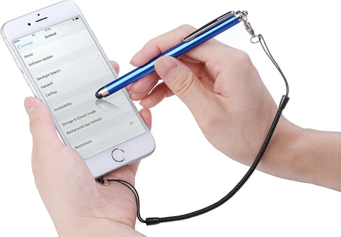 Stylus Pens for Touch Screens - iPad, iPhone, Kindle Fire (Pink/Purple/Aqua Blue)