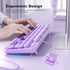 Atelus 7 8 10 11 Large Print Keyboard, USB Wired Computer Keyboard, Full Size Keyboard with Number Pad for PC Laptop