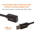 3.0 4.8Gbps 3.3 Amazon Basics USB Extension Cable, A-Male to A-Female, High-Speed, Gold-Plated Connectors, Foot, Black
