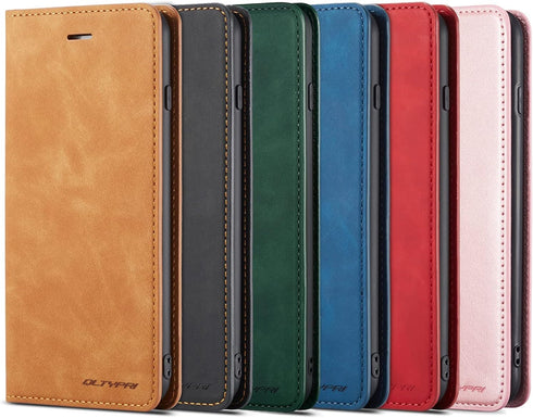 QLTYPRI Samsung Galaxy A13 5G Case, Premium PU Leather Cover with Card Holder, Kickstand, Shockproof Flip Wallet Case,