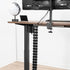 VIVO Vertebrae Cable Management Kit for Desk, Adjustable Quad Entry Wire Organizer, Cable Protection Cover, Black