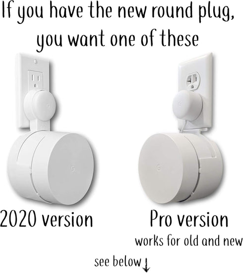 Dot Genie Google WiFi Outlet Holder Mount Stand: No Messy Screws! (1-pack)