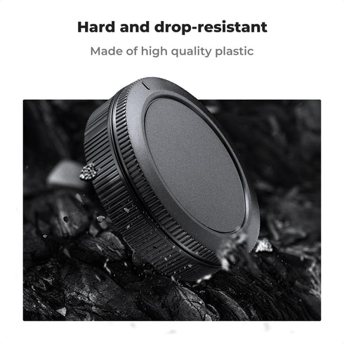 K&F Concept RF Mount Rear Lens Cap & Body Cap Cover Kit for Canon EOS R Series