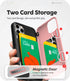 GOOSPERY iPhone 11 Pro Wallet Case, Protective Dual Layer Bumper Phone Case with Card Holder, Pink