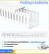 ZhiYo 2 2in 99in (6X L16.5in) x Professional Server Rack Cable Management Raceway, Cable Raceway Kit, Electrically Safe