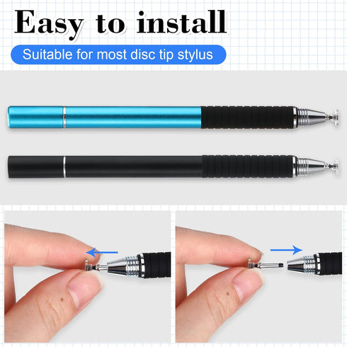 36 Pieces High Precision Replacement Stylus Pen Tips, Universal Round Shape Stylus Tips for Daily Using Supplies