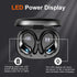 Ltinist Wireless Earbud, Bluetooth 5.3 Headphones with Earhooks, 75H Battery, IP7 Waterproof, Built-in Microphone for