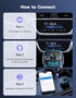 RIWUSI 5.3 36W+QC3.0 18W, 2-in-1 Bluetooth Car AdapterPD FM Bluetooth Transmitter Dual Stronger Mics& Fast Car Charger