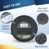 KLIM Discman MP3 Nomad Portable CD Player with Long-Lasting Battery - with Headphones - Radio FM - Compatible CD Player