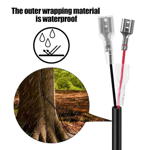 2 Cord,5.5x2.1mm Camera,5.5x2.1mm PCS Trail Camera Power DC External Power Cable Compatible with Spypoint,Stealth