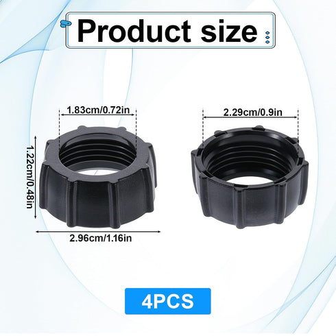 SynHHergyx 4 17mm PCS Car Phone Mount Replacement Parts, Tightening Nut for Replacement Car Mount Screw-On Tightening