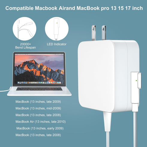 85W Power Adapter Compatible with A1286 A1343 Old Mac Book Pro 13/15/17 inch Before mid-2012 Models