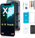 iPhone Xs Max Screen Replacement 6.5', 3D Touch Display Full Repair Kit with Tools Set, Tempered Glass