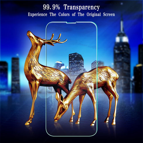 [2 Pack 14 MAYtobe Tempered Glass iPhone Pro Screen Protector, Anti-Scratch, Bubble Free, Case Friendly, Easy
