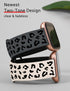 Minyee 2 Packs Leopard Engraved Band Compatible with Fitbit Versa 2/Fitbit Versa/Versa Lite Bands Women, Two-Tone Cheetah Soft Silicone Sport Designer Cute Fancy Summer Strap for Versa 2 Smart Watch