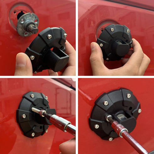 Voodonala Jeep Radio Antenna Base Cover, Fit for Jeep Wrangler 2007-2025+, ABS Black Exterior Accessories