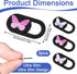 Qulkws 3 Pcs Webcam Cover Slide Butterfly Design Ultra-Thin Laptop Camera Cover Slide Web Cam Privacy Blocker