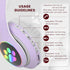 Kid Headphones for School, Wireless Bluetooth Headphones with Microphone, Violet