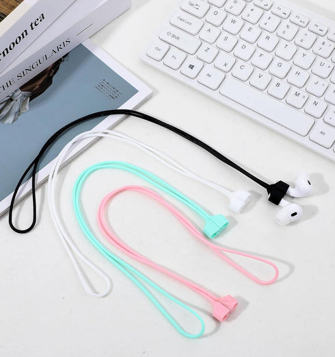 Thrymme 4PCS Earbud Strap, Soft Silicone Magnetic Earbud Straps for Wireless Earbuds, Ultra Strong Metal for Wireless