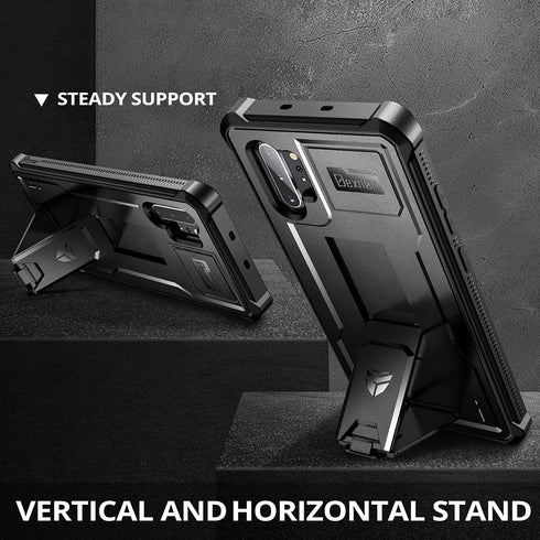Dexnor Samsung Galaxy Note 10+ Plus Case, Heavy Duty Protection with Built-in Screen Protector and Kickstand