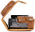 MegaGear MG1260 Ever Ready Leather Camera Case for Panasonic Lumix DC-ZS80, DC-ZS70, DC-TZ95, DC-TZ90 - Light Brown