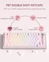 Klymra 142Key Set, 142 60% 65% 75% 87 104 108 Pink Jade keycap, Translucent Double Shot Keys Cherry Profile for Layout