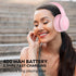 B10 Headset 50H 5.3 RORSOU Wireless Over-Ear Headphones, Lightweight Folding Stereo Bass Bluetooth with Mic, Playtime