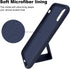 LAUDTEC Silicone Kickstand Case for iPhone 11, Vertical and Horizontal Stand, Soft Liquid Silicone, Blue
