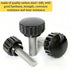 Impnit 24 M4 15 mm Pieces x Threaded Knurled Thumbscrew, Monitor Screws for Vesa Mount Screws Carbon Steel Clamping