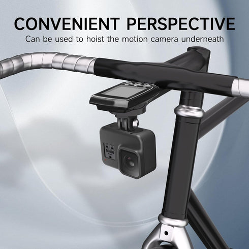 Aero Integrated Handlebar Bike Computer Mount for Wahoo Elemnt, Garmin Edge, Bryton Rider, Stages Dash, GoPro Attachment