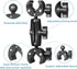 Sequpr Camera Clamp Mount for Gopro, Super Clamp Adapter Double Head Multifunction Holder for Motorcycle, Photography