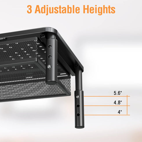 ELIVED 2 Pack Monitor Stand Riser with Drawer, 3 Height Adjustable with Larger Storage Space for Home and Office
