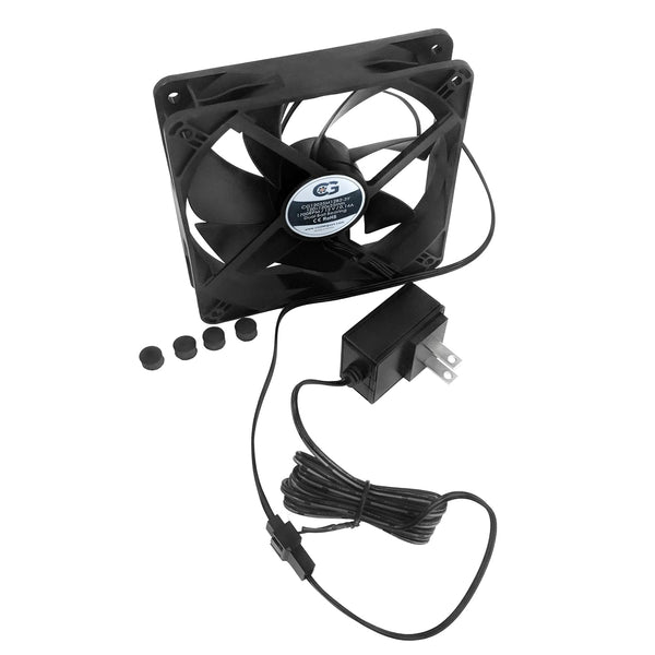 Coolerguys Quiet AC Powered Receiver/Component Cooling Fan Kits (120mm)