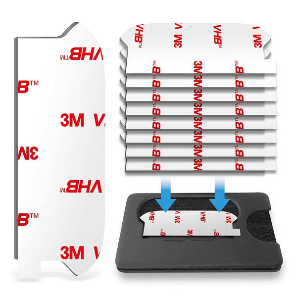 8PCS Sticky Adhesive Replacement for Pops Wallet Plus & Wallet Base, High Bond Stickiness 3M VHB Double Sided Pads