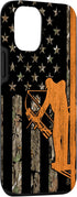 iPhone 12/12 Pro Camouflage Case - Bow Hunting Tree Stand Deer Hunter American Flag