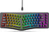 HXMJ -Wired Ergonomic Gaming Keyboard,Mechanical Feel,Detachable USB Cable,69 Keys,RGB Backlit-Black