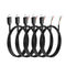 YAODHAOD Micro USB Male 4 Pin Bare Wire, 5V 2A Micro USB Pigtail Power Cable for DIY Replacement Repair (5PCS)