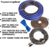 TOPSTRONGGEAR Complete Amp Kit, 8 Gauge True 8 AWG Amplifier Subwoofer Installation Wiring Cables