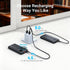 Antteez 10000mAh 22.5W Pack 4 2 Portable Charger with Built in Cable - Fast Charging Power Bank USB C LED Display
