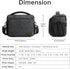 S-ZONE Camera Bags for Photographers Small Crossbody Shoulder Bag DSLR SLR Mirrorless Camera Case with Tripod Holder