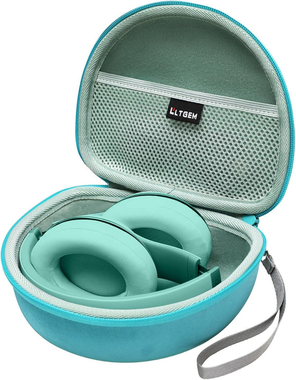 Headphone Case for Beats Studio Pro/Solo 4/3/2 and TOZO HT2 On-Ear Bluetooth Headphones - Peacock Green