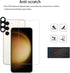 Samsung Galaxy S23 5G Easy Alignment Frame, 2-Pack Tempered Glass Screen Protector & Camera Lens Protector Film.