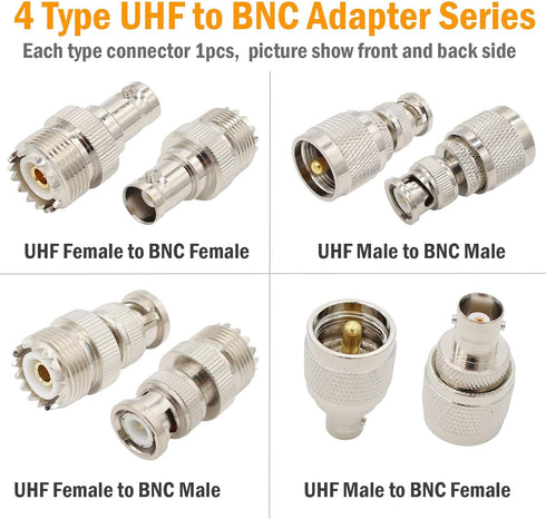 RF Coaxial Adapter Set, 23 Type UHF Adapter Kits for Ham Radio, CB Radio Antenna Adapter